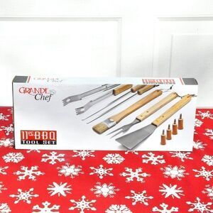 Grande Chef 11 pc BBQ Tool Set in Polyester Carrying Case New